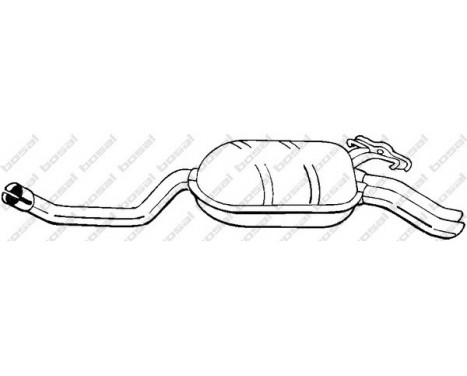 Exhaust backbox / end silencer 175-339 Bosal