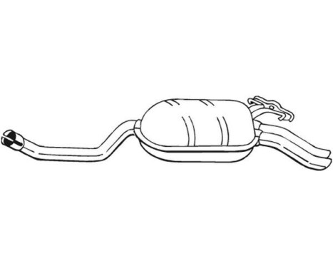 Exhaust backbox / end silencer 175-339 Bosal, Image 2