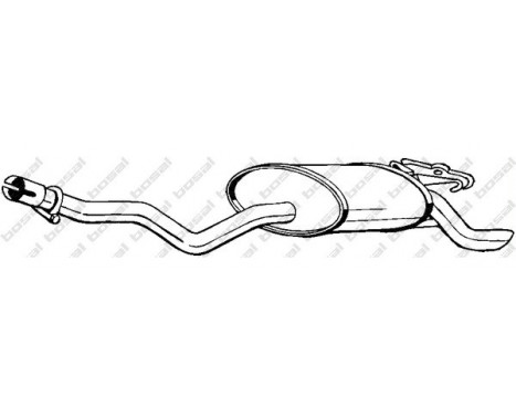 Exhaust backbox / end silencer 175-347 Bosal