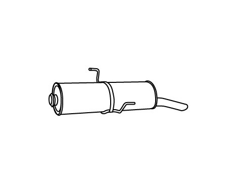 Exhaust backbox / end silencer 17582 Walker