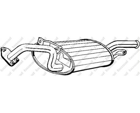 Exhaust backbox / end silencer 177-113 Bosal