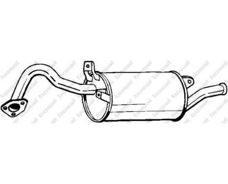 Exhaust backbox / end silencer 177-159 Bosal