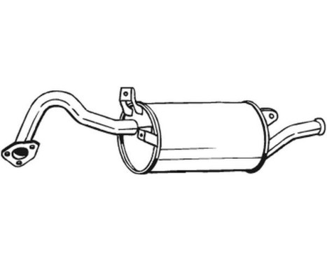 Exhaust backbox / end silencer 177-159 Bosal, Image 2