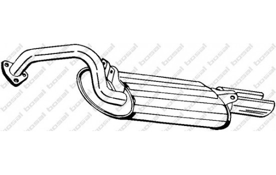 Exhaust backbox / end silencer 177-293 Bosal