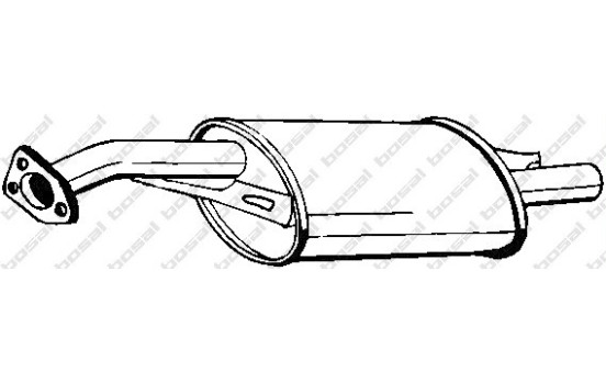 Exhaust backbox / end silencer 177-681 Bosal