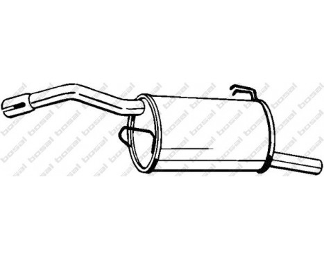 Exhaust backbox / end silencer 177-683 Bosal