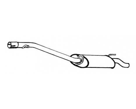 Exhaust backbox / end silencer 18257 Walker