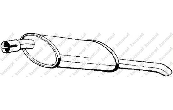 Exhaust backbox / end silencer 185-009 Bosal