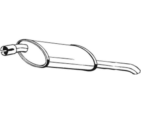 Exhaust backbox / end silencer 185-009 Bosal, Image 2