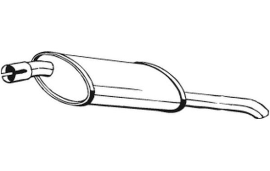 Exhaust backbox / end silencer 185-009 Bosal, Image 2