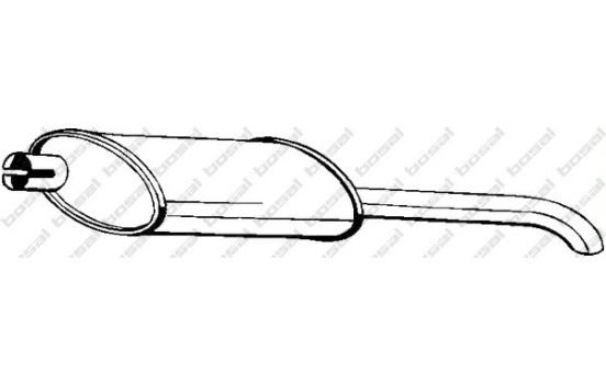 Exhaust backbox / end silencer 185-021 Bosal
