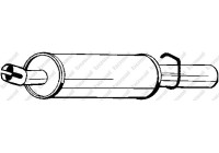 Exhaust backbox / end silencer 185-091 Bosal