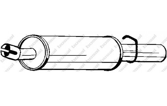 Exhaust backbox / end silencer 185-091 Bosal