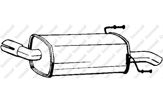 Exhaust backbox / end silencer 185-099 Bosal