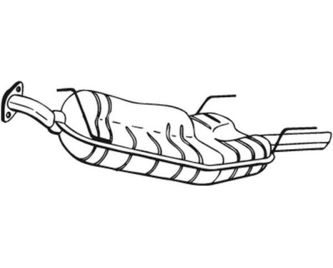 Exhaust backbox / end silencer 185-109 Bosal, Image 2