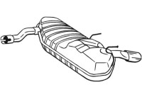 Exhaust backbox / end silencer 185-121 Bosal