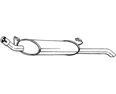 Exhaust backbox / end silencer 185-141 Bosal, Image 2