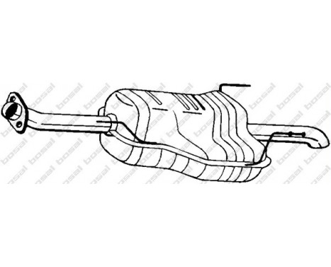 Exhaust backbox / end silencer 185-149 Bosal