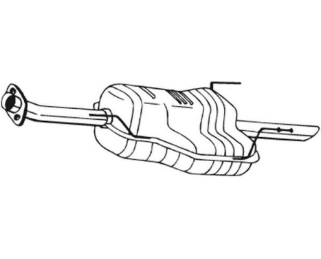 Exhaust backbox / end silencer 185-155 Bosal, Image 2