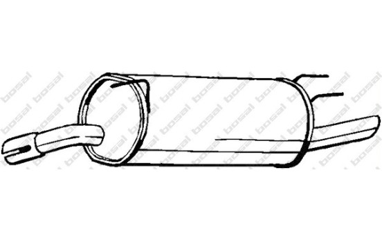Exhaust backbox / end silencer 185-157 Bosal
