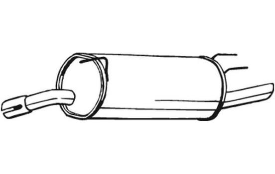 Exhaust backbox / end silencer 185-157 Bosal, Image 2