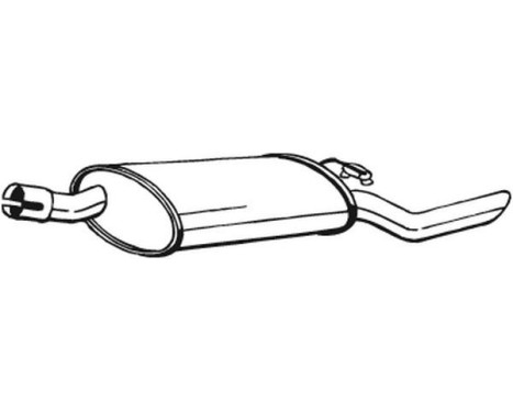 Exhaust backbox / end silencer 185-237 Bosal, Image 2