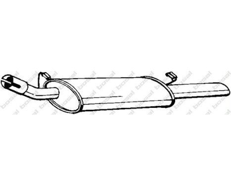 Exhaust backbox / end silencer 185-245 Bosal