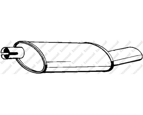 Exhaust backbox / end silencer 185-253 Bosal