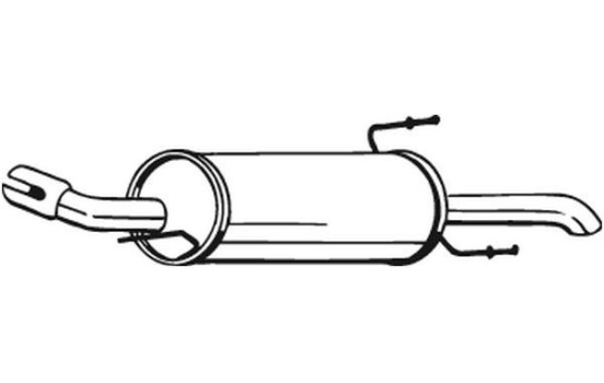 Exhaust backbox / end silencer 185-287 Bosal, Image 2