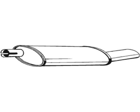 Exhaust backbox / end silencer 185-305 Bosal, Image 2