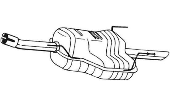 Exhaust backbox / end silencer 185-307 Bosal, Image 2