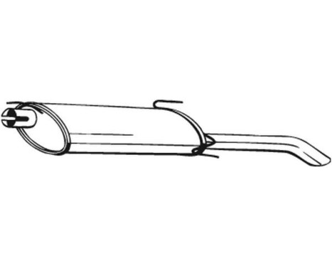 Exhaust backbox / end silencer 185-311 Bosal, Image 2