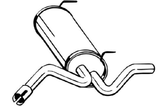 Exhaust backbox / end silencer 185-325 Bosal