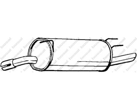 Exhaust backbox / end silencer 185-353 Bosal
