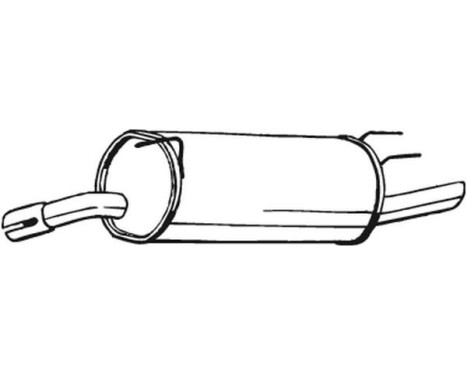 Exhaust backbox / end silencer 185-353 Bosal, Image 2