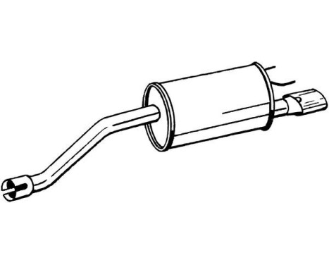 Exhaust backbox / end silencer 185-367 Bosal