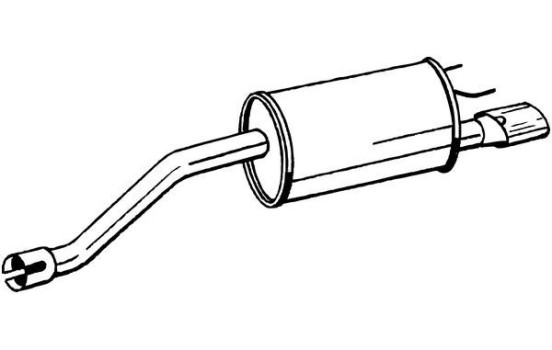 Exhaust backbox / end silencer 185-367 Bosal