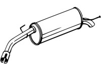 Exhaust backbox / end silencer 185-375 Bosal