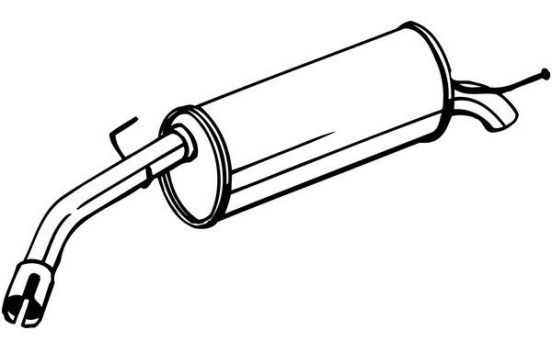 Exhaust backbox / end silencer 185-375 Bosal