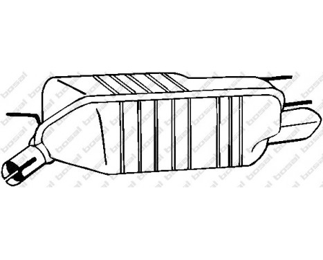 Exhaust backbox / end silencer 185-403 Bosal