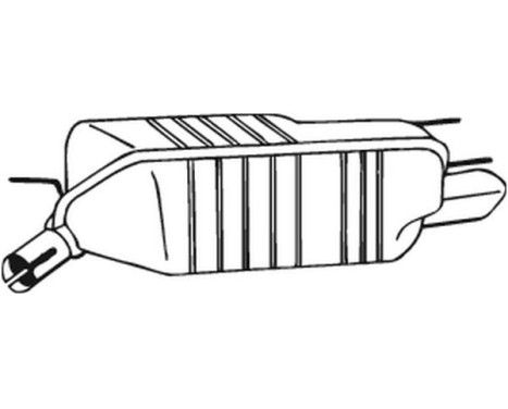 Exhaust backbox / end silencer 185-403 Bosal, Image 2