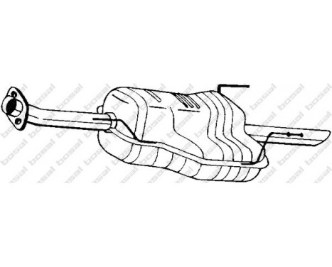 Exhaust backbox / end silencer 185-441 Bosal, Image 2