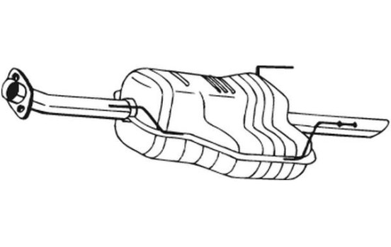 Exhaust backbox / end silencer 185-455 Bosal, Image 2