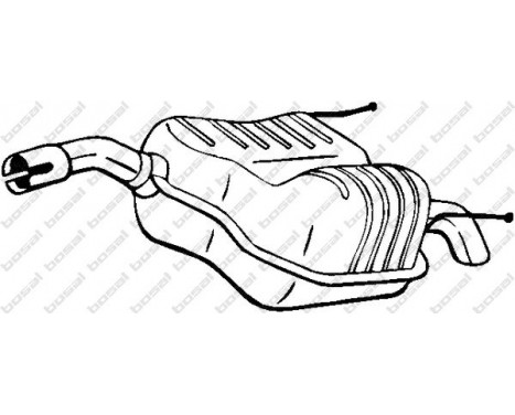 Exhaust backbox / end silencer 185-461 Bosal