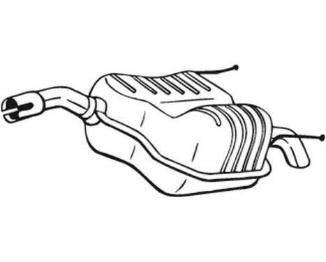 Exhaust backbox / end silencer 185-461 Bosal, Image 2