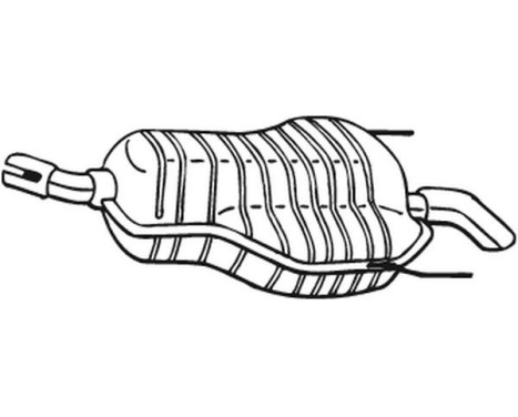 Exhaust backbox / end silencer 185-489 Bosal, Image 2
