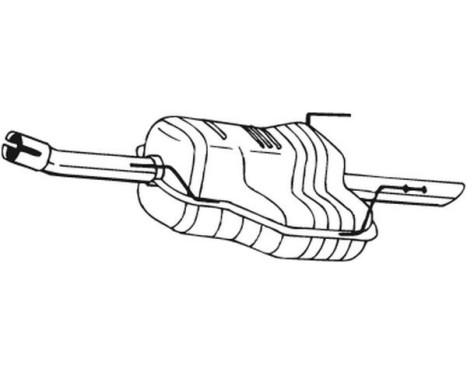 Exhaust backbox / end silencer 185-491 Bosal, Image 2