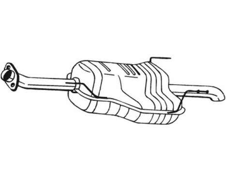 Exhaust backbox / end silencer 185-551 Bosal
