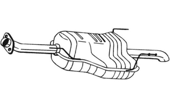 Exhaust backbox / end silencer 185-551 Bosal