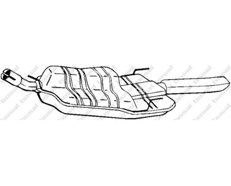 Exhaust backbox / end silencer 185-571 Bosal